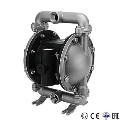Black Stainless Steel Air Diaphragm Pump Anti Corrosion